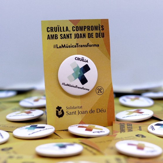 Chapa solidaria personalizada | Regalos solidarios para empresas 2