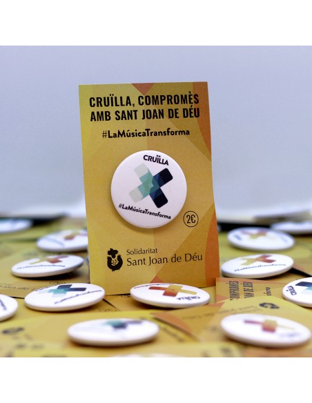 Chapa solidaria personalizada | Regalos solidarios para empresas