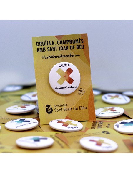 Chapa solidaria personalizada | Regalos solidarios para empresas