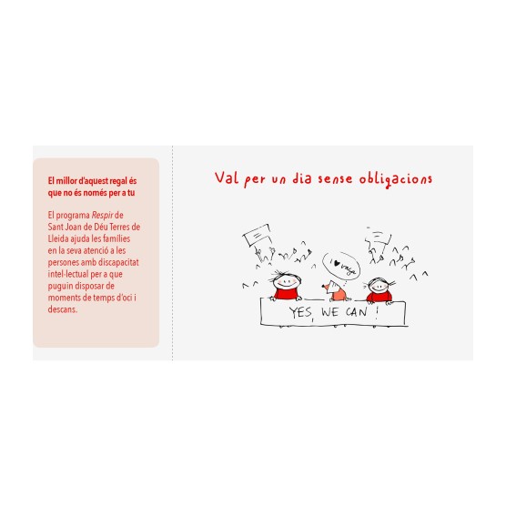 Talonari d´experiències-regal per a algú molt especial