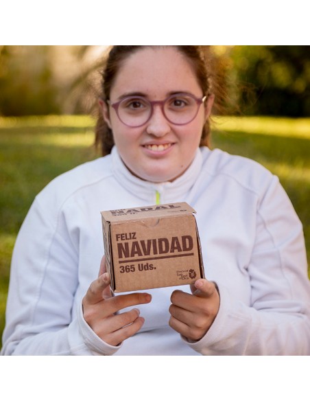 Caja de cartón Feliz Navidad