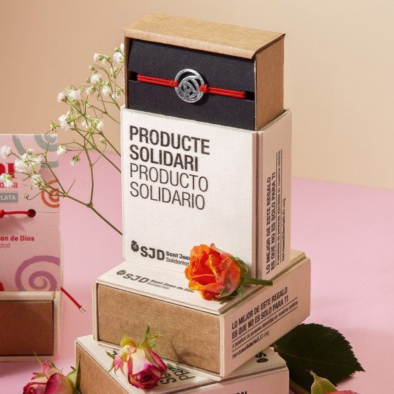 Pulsera Rosa Artesanal | Regalos Solidarios SJD