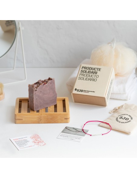 Pack Rosas - Jabón artesanal + Pulsera de plata | Regalos Solidarios SJD