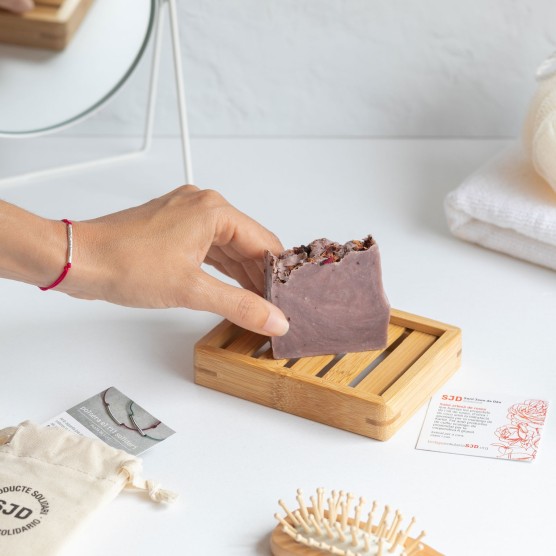 Pack Roses: Sabó artesanal + Polsera de plata | Regals Solidaris SJD