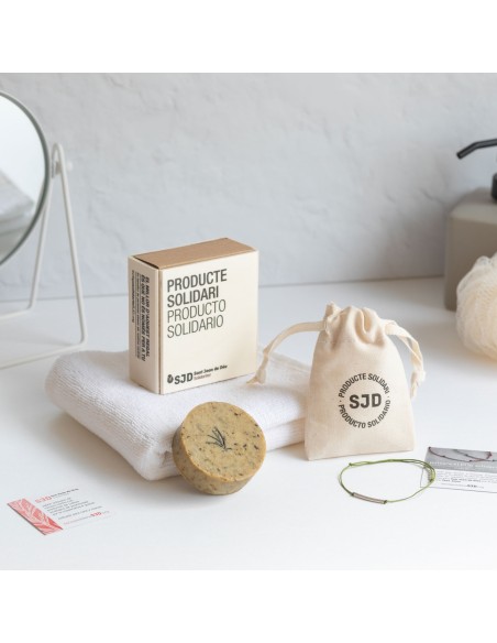 Pack Natura - Jabón de romera + Pulsera de plata | Regalos Solidarios SJD