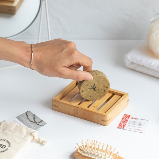 Pack Natura - Jabón de romera + Pulsera de plata | Regalos Solidarios SJD