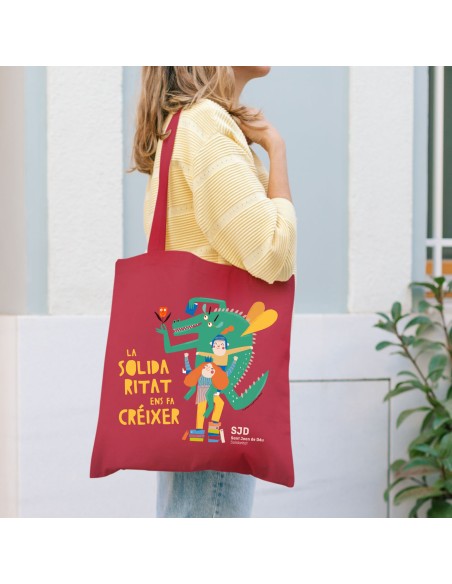 Bolsa de tela La solidaridad nos hace crecer | Regalos solidarios SJD
