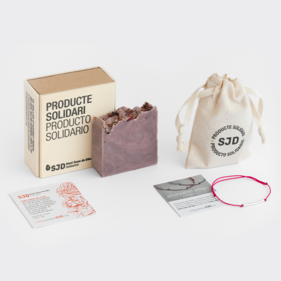 Pack Rosas - Jabón artesanal + Pulsera de plata | Regalos Solidarios SJD