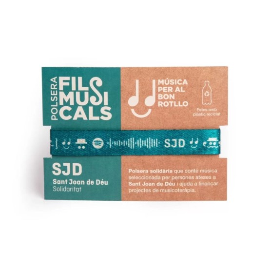 Expositor 30 polseres "Fils musicals"| Cessió de producte solidari