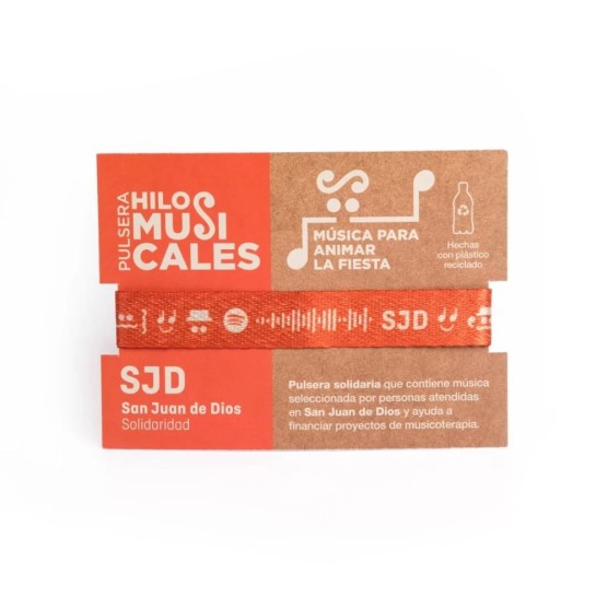 Expositor de 30 pulseras "Hilos musicales" | Cesión de producto solidario