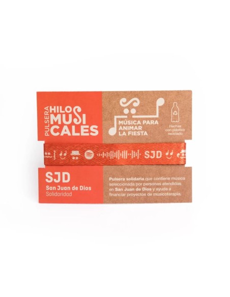 Expositor de 30 pulseras "Hilos musicales" | Cesión de producto solidario