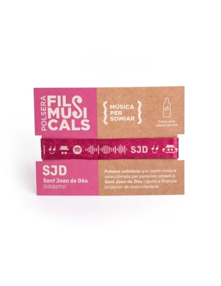 Expositor de 30 pulseras "Hilos musicales" | Cesión de producto solidario