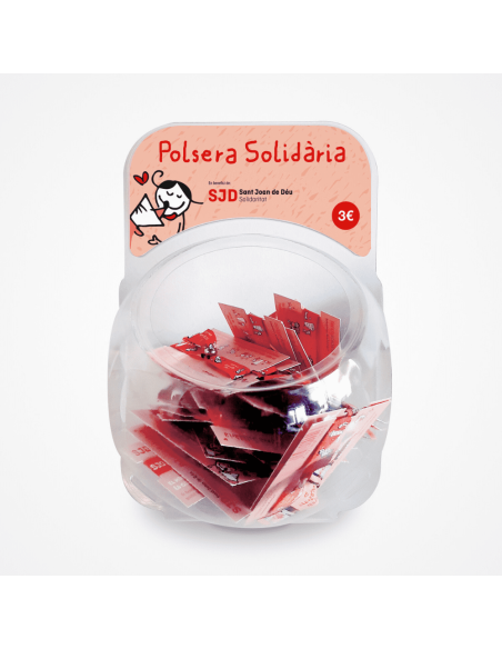 Expositor de 30 polseres "M'agrada cuidar" | Cessions de producte solidari