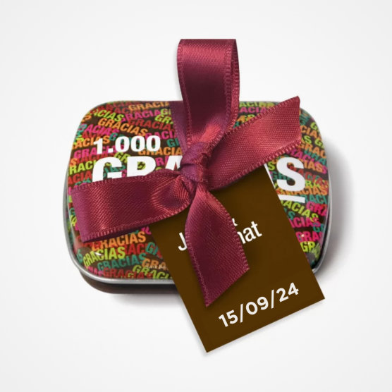 Capseta de caramels per a celebracions solidàries