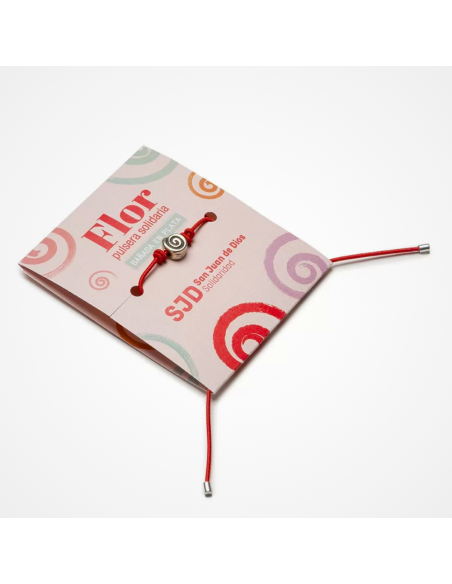 Pulsera bañada en plata Flor | Productos solidarios SJD