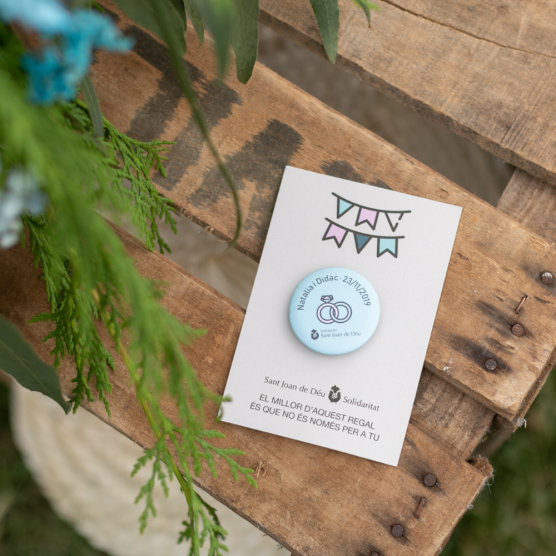 Chapa personalizada para celebraciones