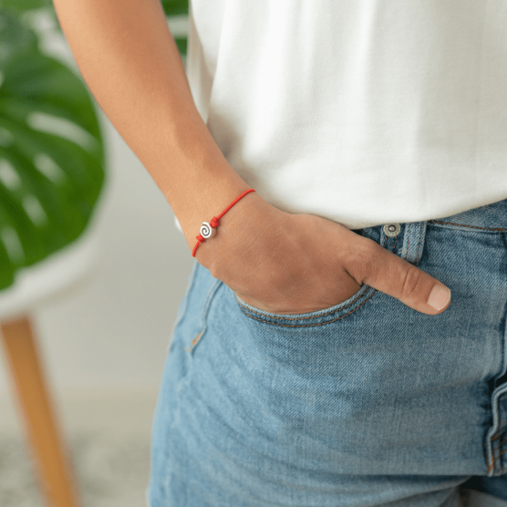 Pulsera bañada en plata Flor | Productos solidarios SJD 2
