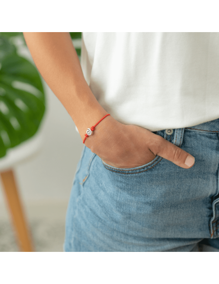 Pulsera bañada en plata Flor | Productos solidarios SJD