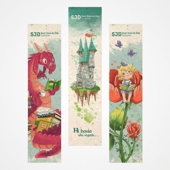 Puntos de libro solidarios personalizados | Regalos de Sant Jordi