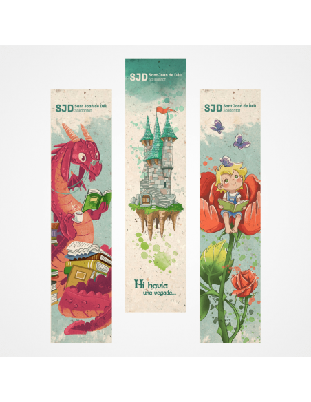 Puntos de libro solidarios personalizados | Regalos de Sant Jordi