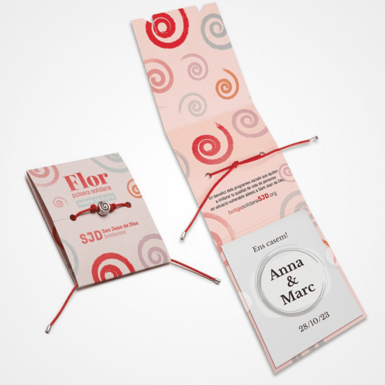 Pulsera bañada en plata Flor personalizada 2