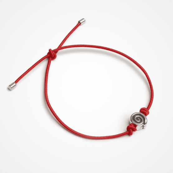 Pulsera bañada en plata Flor personalizada