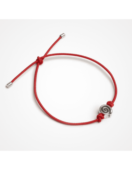 Pulsera bañada en plata Flor personalizada