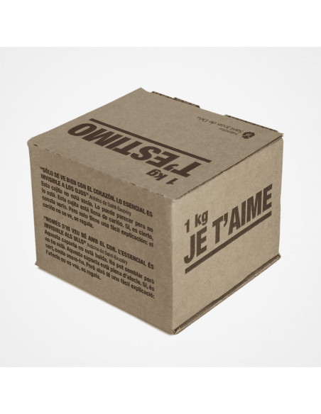 Caja de cartón Te Quiero