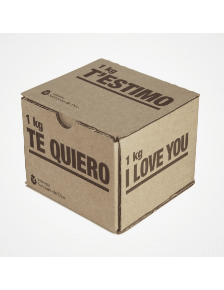 Caja de cartón Te Quiero