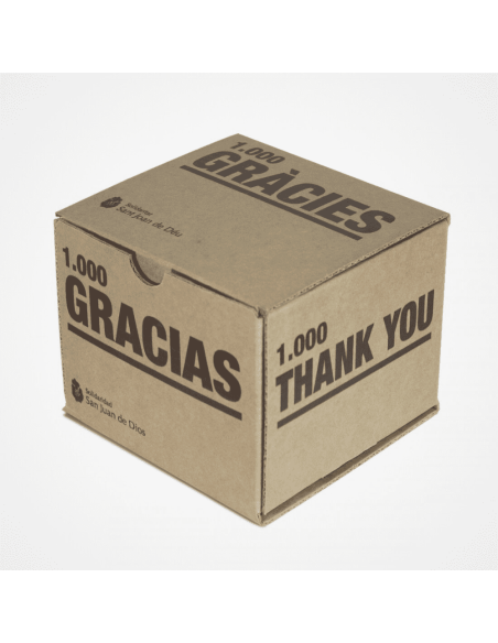 Capsa de cartó 1.000 GRÀCIES