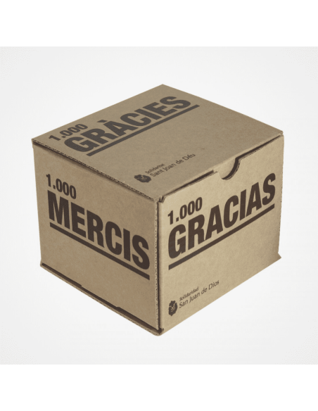 Capsa de cartó 1.000 GRÀCIES