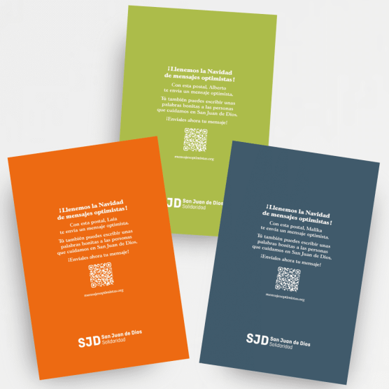 Pack de 3 Postals de Nadal - Missatges optimistes