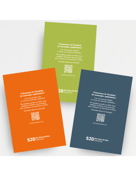 Pack de 3 Postals de Nadal - Missatges optimistes