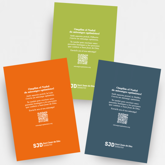 Pack de 30 Postals de Nadal - Missatges optimistes