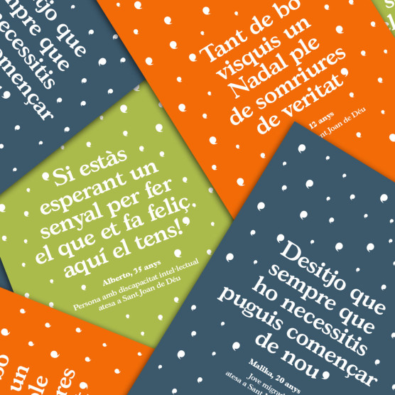 Pack de 30 Postals de Nadal - Missatges optimistes