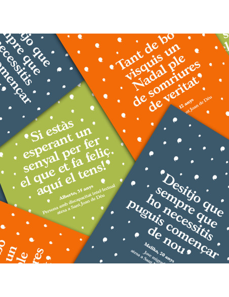 Pack de 30 Postales de Navidad - Mensajes optimistas