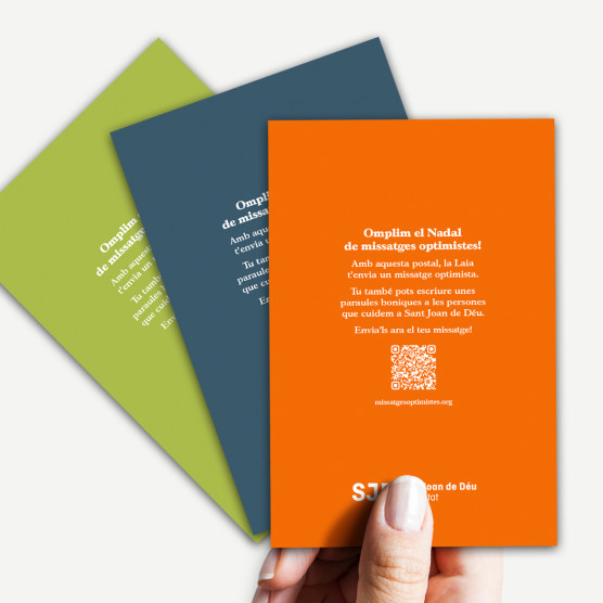 Pack de 3 Postals de Nadal - Missatges optimistes