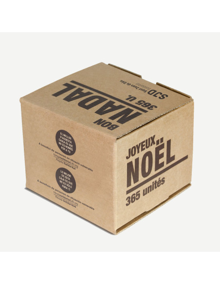 Caja de cartón Feliz Navidad