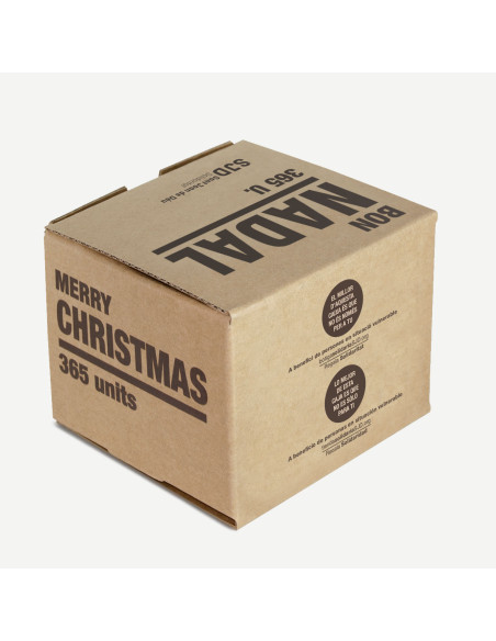 Caja de cartón Feliz Navidad