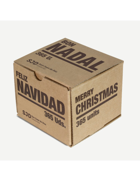 Caja de cartón Feliz Navidad