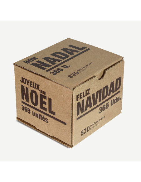 Caja de cartón Feliz Navidad