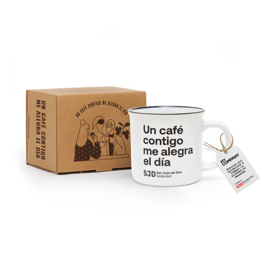 Taza - Café Solidario personalizada| Contra la soledad no deseada