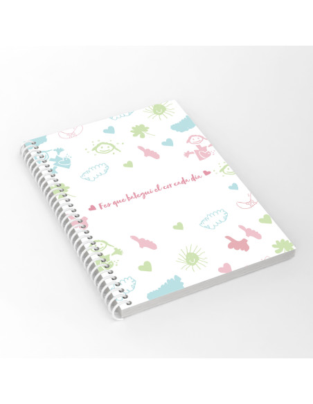 Libreta "Fes que bategui el cor cada dia"