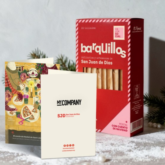 Barquillos solidarios artesanos personalizados 2