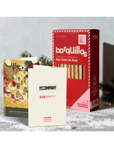 Barquillos solidarios artesanos personalizados