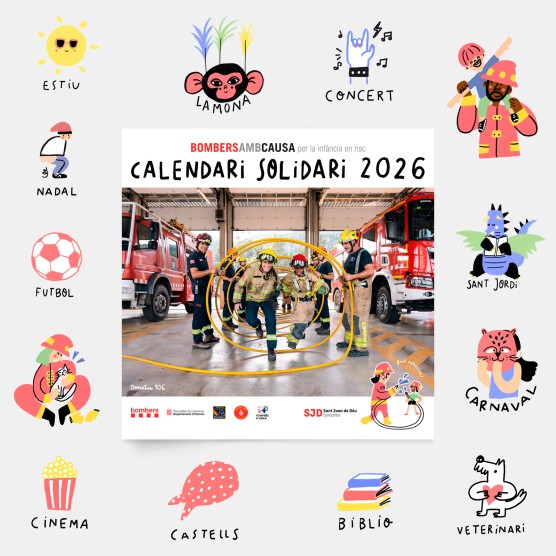 Calendario Bombers amb Causa 2026